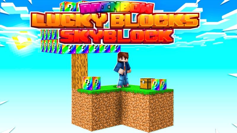 Rainbow Lucky Blocks Skyblock on the Minecraft Marketplace by Fall Studios Rainbow Lucky Blocks Skyblock on the Minecraft Marketplace by Fall Studios
