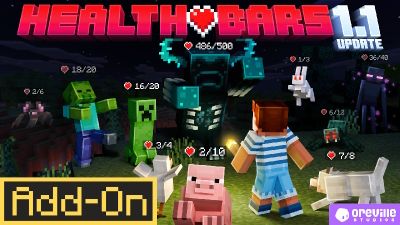 Health Bars 11 AddOn on the Minecraft Marketplace by Oreville Studios