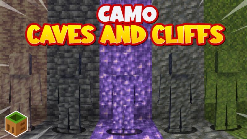 Camo Caves and Cliffs on the Minecraft Marketplace by MobBlocks