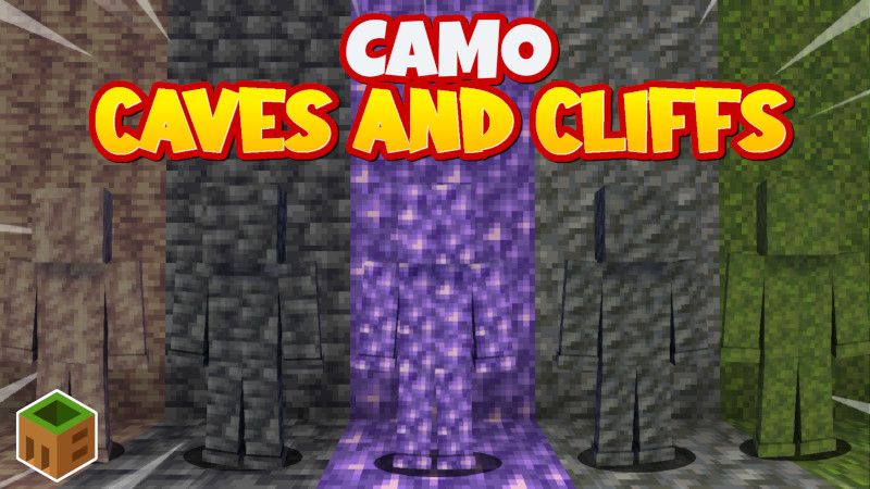 Camo Caves and Cliffs on the Minecraft Marketplace by MobBlocks Camo Caves and Cliffs on the Minecraft Marketplace by MobBlocks