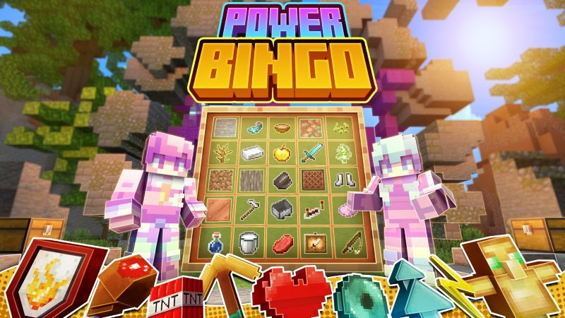 Power Bingo on the Minecraft Marketplace by CubeCraft Games Power Bingo on the Minecraft Marketplace by CubeCraft Games