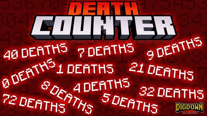 Death Counter on the Minecraft Marketplace by Dig Down Studios Death Counter on the Minecraft Marketplace by Dig Down Studios