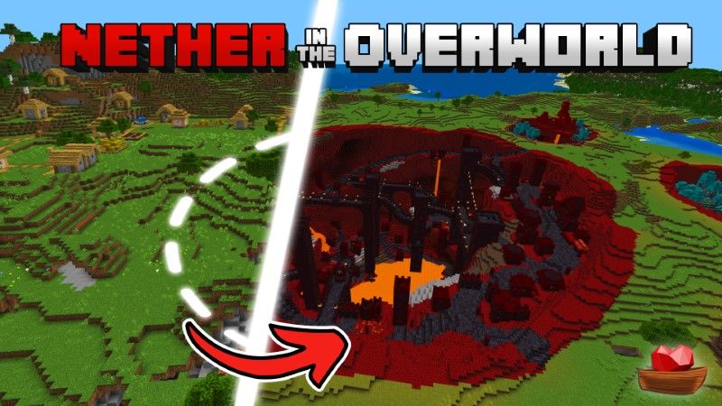 Nether in the Overworld on the Minecraft Marketplace by Lifeboat