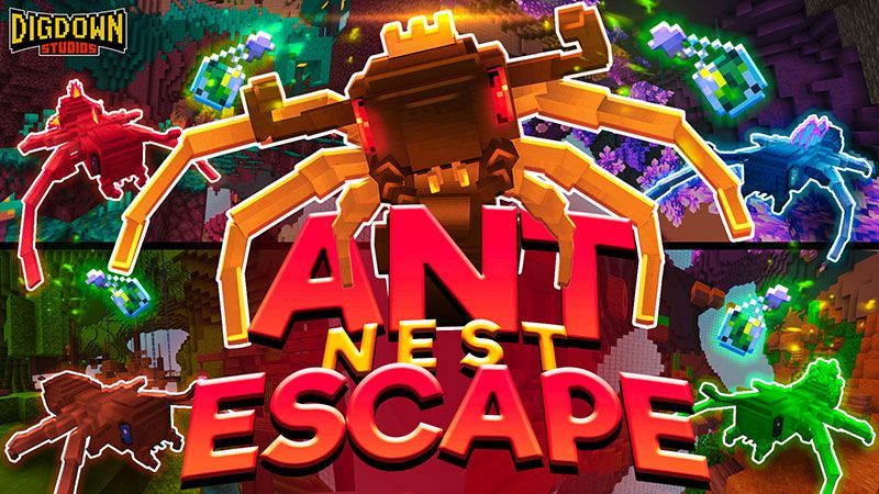 Ant Nest Escape on the Minecraft Marketplace by Dig Down Studios Ant Nest Escape on the Minecraft Marketplace by Dig Down Studios