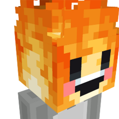 Fire Block Head on the Minecraft Marketplace by Pixel Paradise