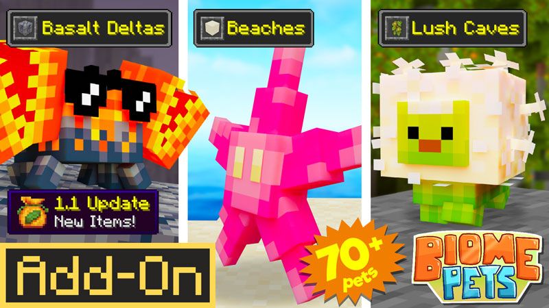 Biome Pets v11 AddOn on the Minecraft Marketplace by Logdotzip