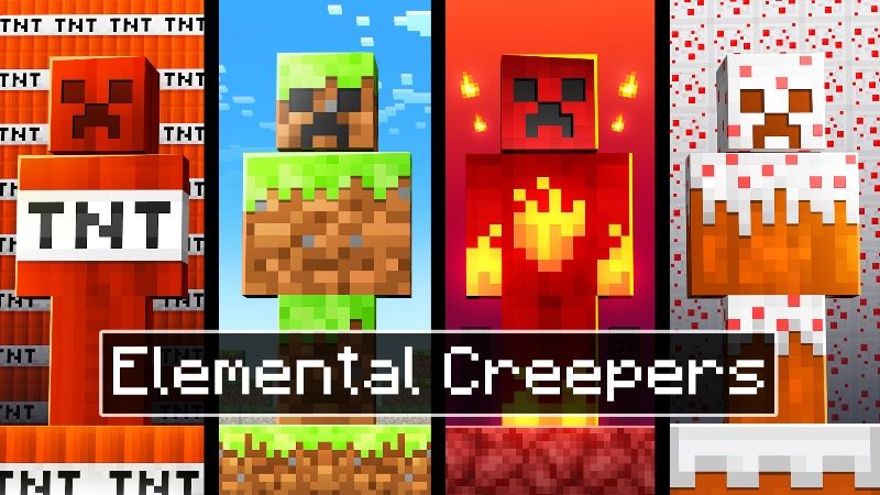 Elemental Creepers on the Minecraft Marketplace by Cubical