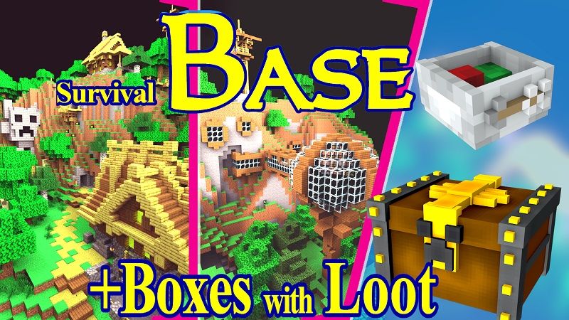 Survival Base Boxes with Loot on the Minecraft Marketplace by MrAniman2 Survival Base Boxes with Loot on the Minecraft Marketplace by MrAniman2