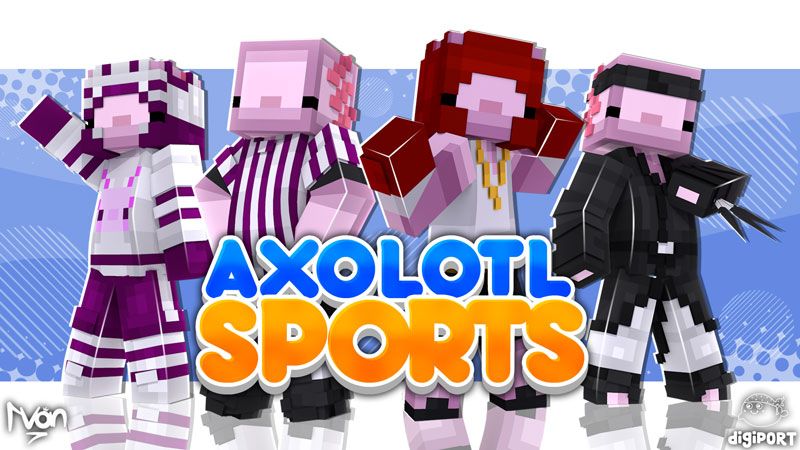 Axolotl Sports on the Minecraft Marketplace by DigiPort Axolotl Sports on the Minecraft Marketplace by DigiPort