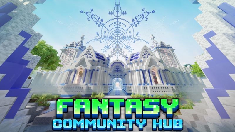 Fantasy Community Hub on the Minecraft Marketplace by Dig Down Studios