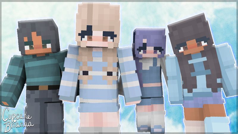 Cute Blue Skin Pack on the Minecraft Marketplace by CupcakeBrianna