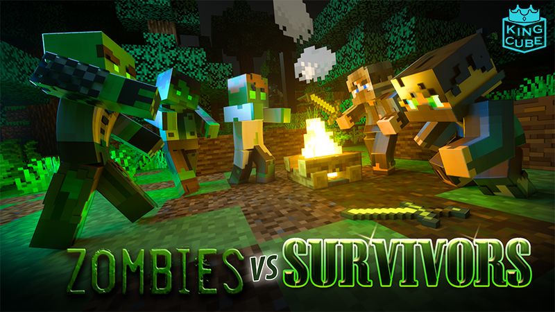 Zombies VS Survivors on the Minecraft Marketplace by King Cube