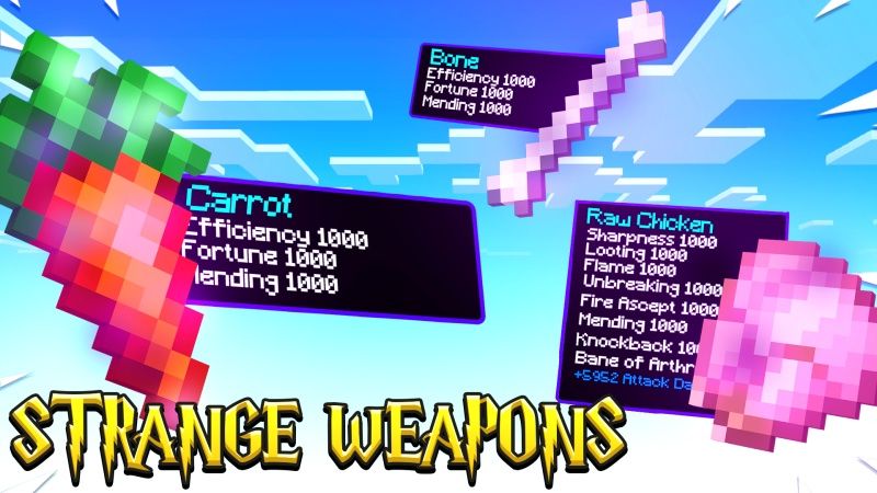 Strange Weapons by Fall Studios (Minecraft Marketplace Map) - Minecraft ...