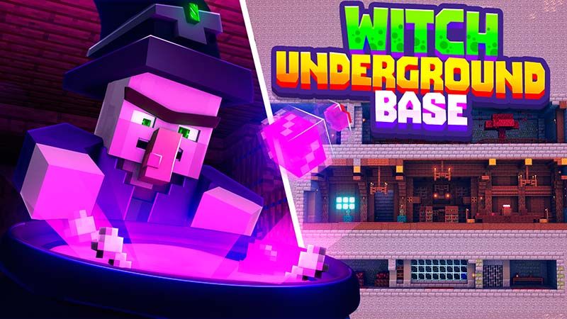 Witch Underground Base on the Minecraft Marketplace by Mine-North Witch Underground Base on the Minecraft Marketplace by Mine-North