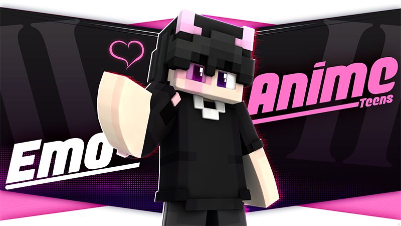 Emo Anime Teens 2 on the Minecraft Marketplace by Glowfischdesigns Emo Anime Teens 2 on the Minecraft Marketplace by Glowfischdesigns