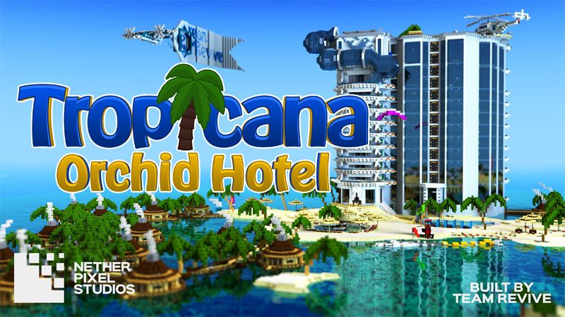 Tropicana Orchid Hotel on the Minecraft Marketplace by Netherpixel Tropicana Orchid Hotel on the Minecraft Marketplace by Netherpixel