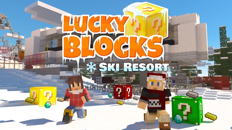 Lucky Blocks Ski Resort on the Minecraft Marketplace by Norvale Lucky Blocks Ski Resort on the Minecraft Marketplace by Norvale
