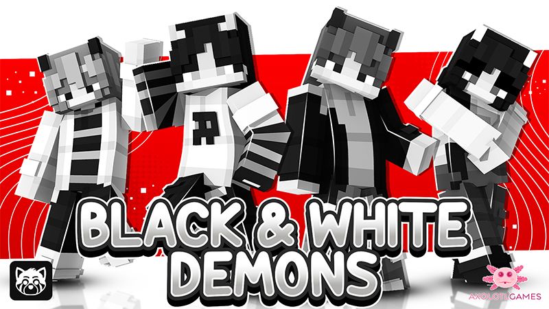 Black White Demons on the Minecraft Marketplace by Kora Studios Black White Demons on the Minecraft Marketplace by Kora Studios