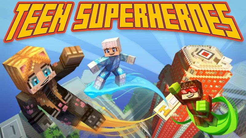 Teen Superheroes on the Minecraft Marketplace by Lifeboat