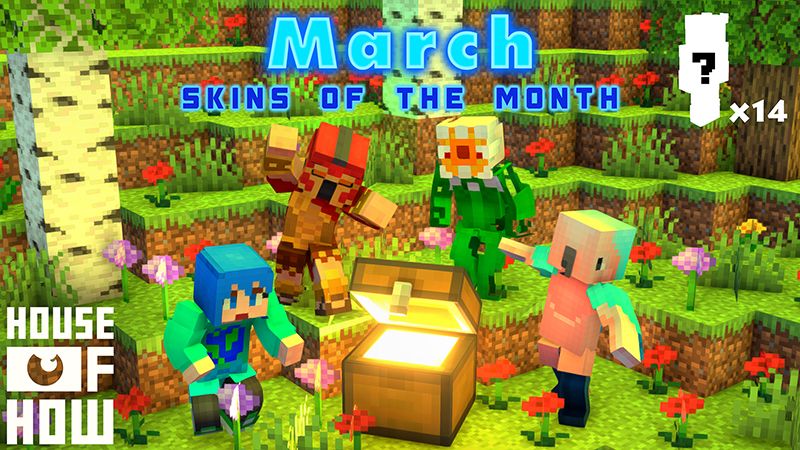 Skins of the Month  March on the Minecraft Marketplace by House of How