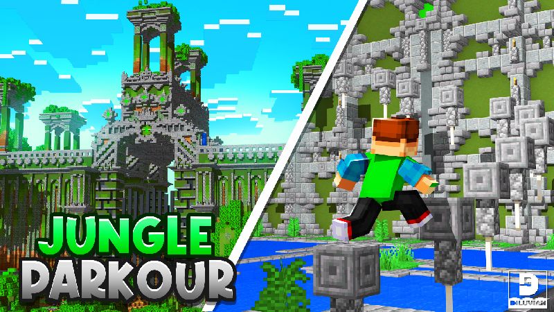 Jungle Parkour on the Minecraft Marketplace by Diluvian