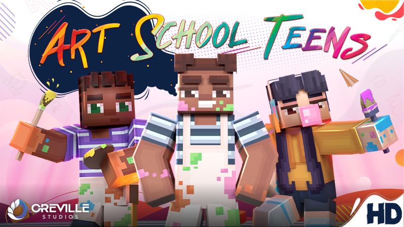 Art School Teens on the Minecraft Marketplace by Oreville Studios Art School Teens on the Minecraft Marketplace by Oreville Studios