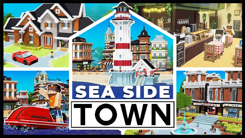 Sea Side Town on the Minecraft Marketplace by Wonder