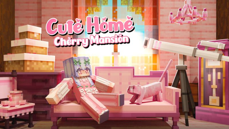 Cute Home Cherry Mansion on the Minecraft Marketplace by CrackedCubes