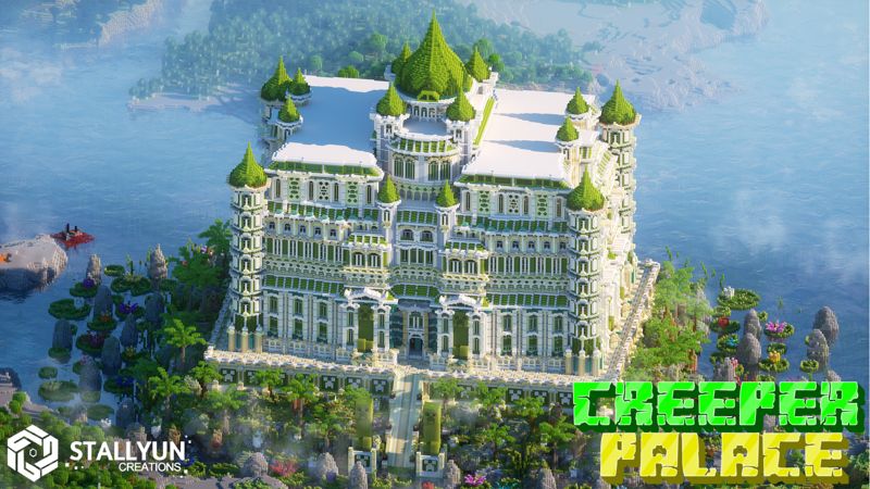 Creeper Palace on the Minecraft Marketplace by Pixell Studio