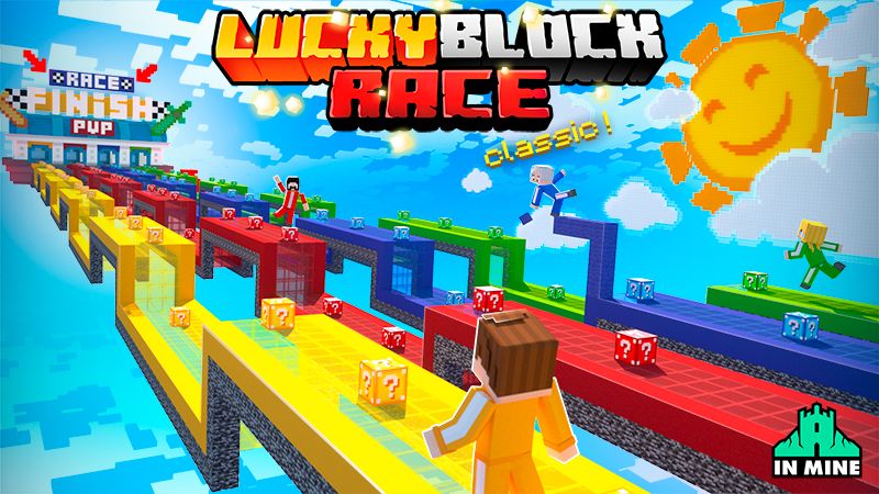 Lucky Blocks Race (MAP MINECRAFT BEDROCK) Minecraft Map