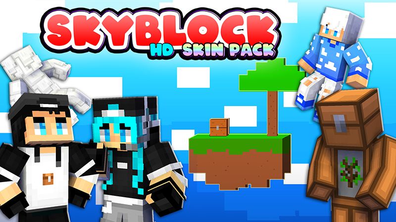 SkyBlock HD Skin Pack on the Minecraft Marketplace by The Lucky Petals