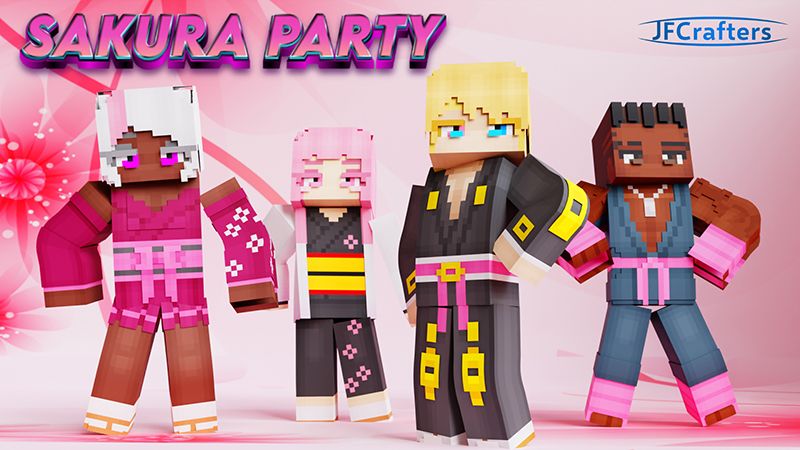 Sakura Party on the Minecraft Marketplace by JFCrafters Sakura Party on the Minecraft Marketplace by JFCrafters