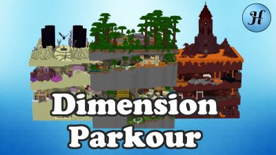 Dimension Parkour on the Minecraft Marketplace by Hielke Maps
