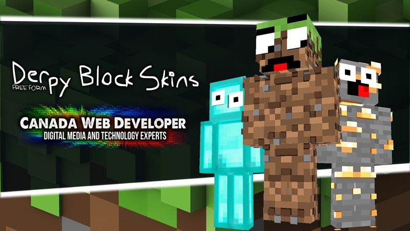 Free Form Derpy Block Skins by CanadaWebDeveloper (Minecraft Skin
