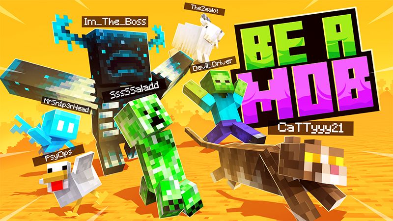BE A MOB on the Minecraft Marketplace by Kreatik Studios BE A MOB on the Minecraft Marketplace by Kreatik Studios