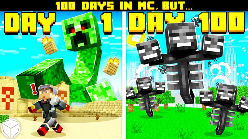 100 Days in MC BUT on the Minecraft Marketplace by Logdotzip