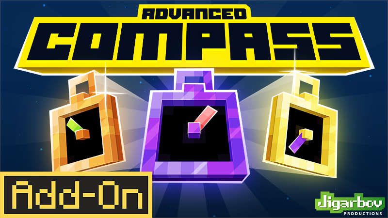 Advanced Compass AddOn on the Minecraft Marketplace by Jigarbov Productions