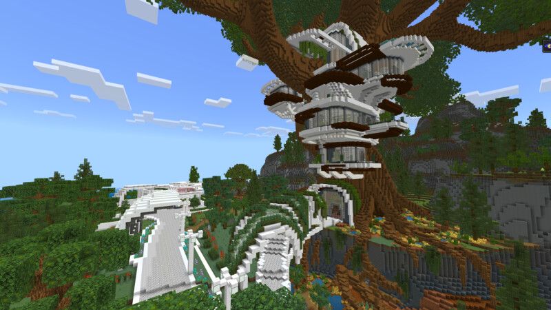Beachfront Treehouse Mansion by CrackedCubes