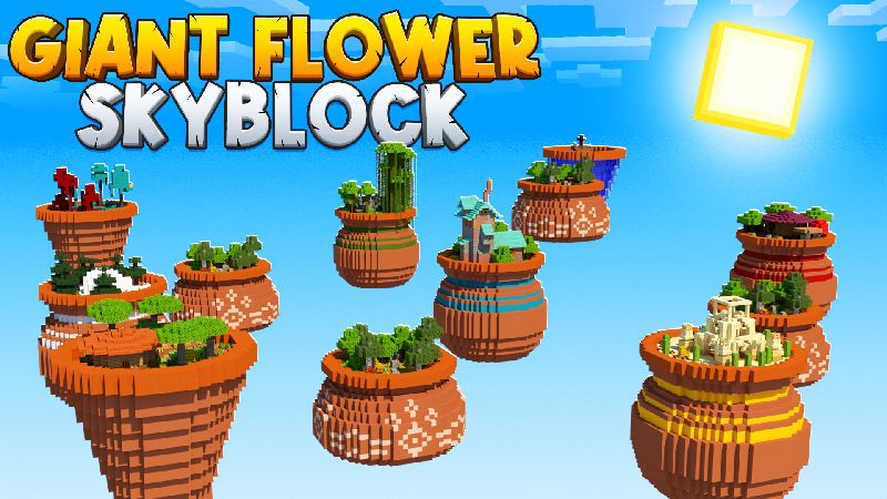 Giant Flower Skyblock on the Minecraft Marketplace by Diluvian