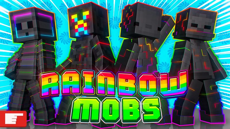 Rainbow Mobs on the Minecraft Marketplace by FingerMaps
