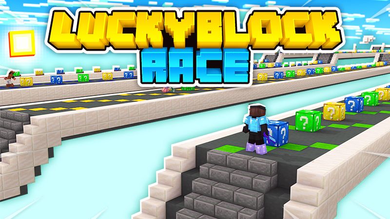 Luckyblock Race on the Minecraft Marketplace by Pickaxe Studios