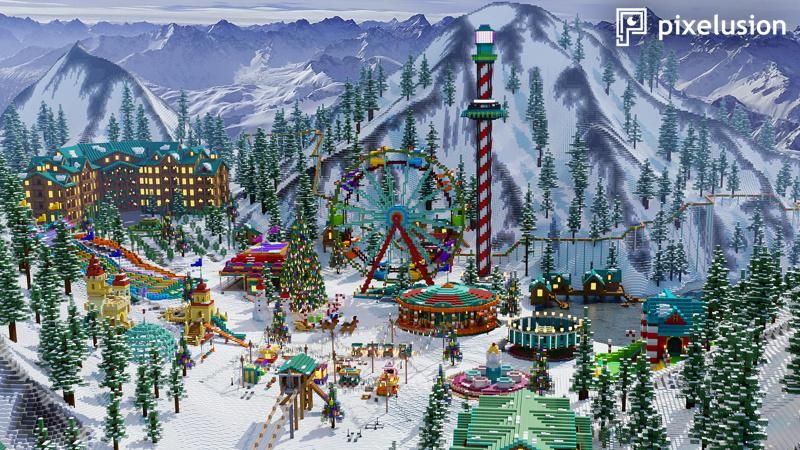 Snow Resort on the Minecraft Marketplace by Pixelusion Snow Resort on the Minecraft Marketplace by Pixelusion