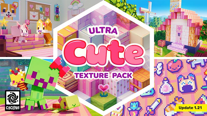 Ultra Cute Texture Pack on the Minecraft Marketplace by Cyclone