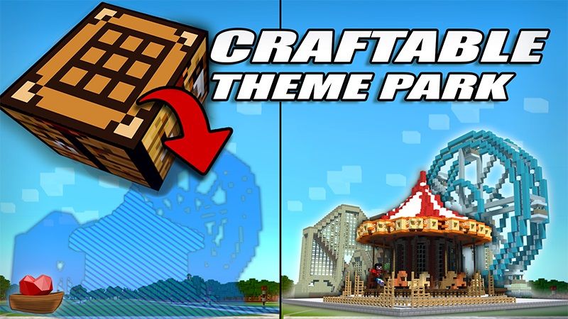 Craftable Theme Park on the Minecraft Marketplace by Lifeboat
