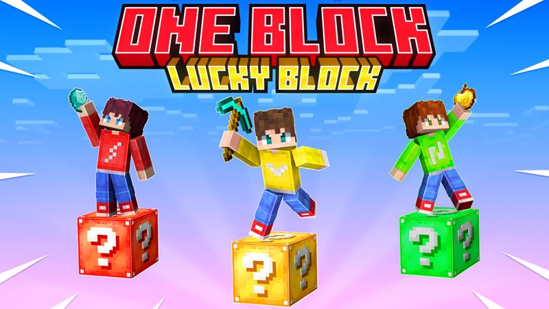 One Block Lucky Block by The Craft Stars (Minecraft Marketplace Map) -  Minecraft Marketplace