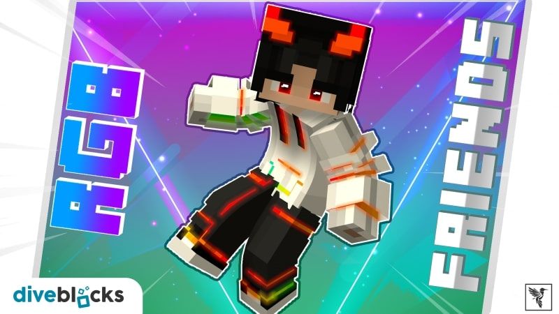 RGB Friends on the Minecraft Marketplace by Diveblocks RGB Friends on the Minecraft Marketplace by Diveblocks