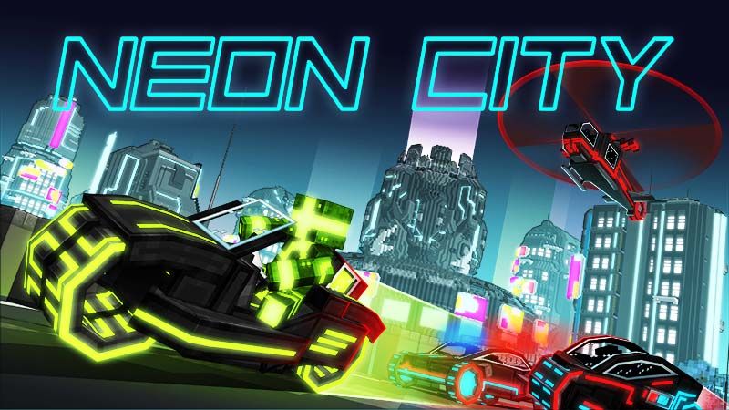 Neon City on the Minecraft Marketplace by InPvP Neon City on the Minecraft Marketplace by InPvP