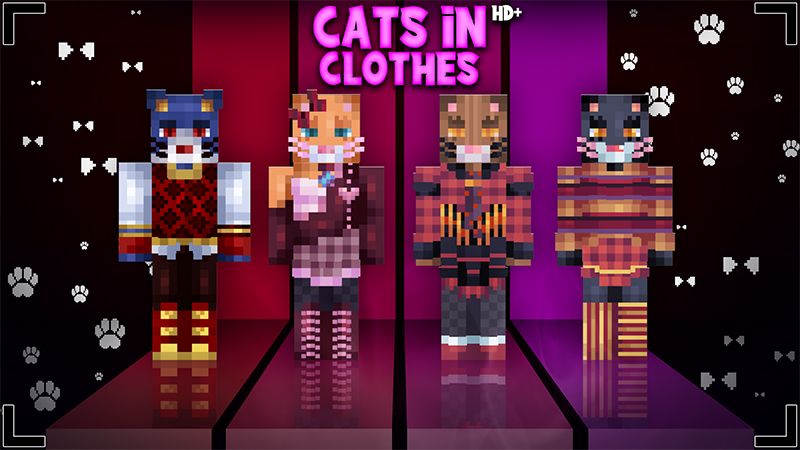 HD Cats in Clothes on the Minecraft Marketplace by Glowfischdesigns