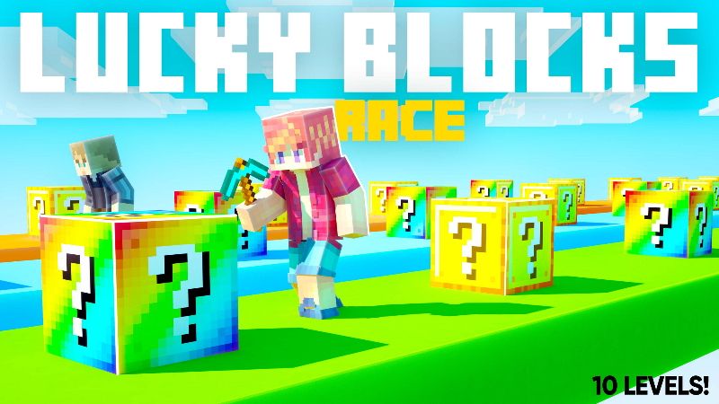 Lucky Blocks Race on the Minecraft Marketplace by Chunklabs