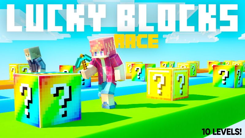 Lucky Blocks Race on the Minecraft Marketplace by Chunklabs Lucky Blocks Race on the Minecraft Marketplace by Chunklabs